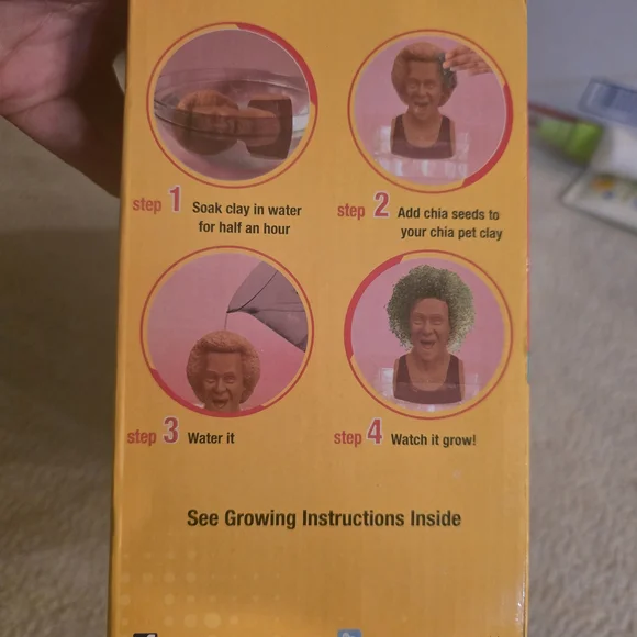 Richard Simmons Lively Green CHIA PET Planter Open Box plants Gift Green - Picture 4 of 4